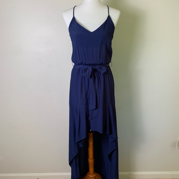WAYF Hi-Low Tie Waist Midi Dress - Picture 8 of 8